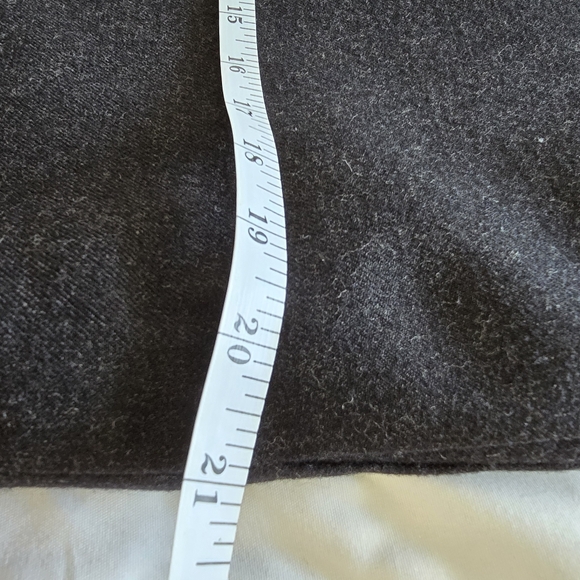 VINTAGE Harve Benard Dark Gray Sleeveless Dress 100% Wool Size 8 - Picture 10 of 10